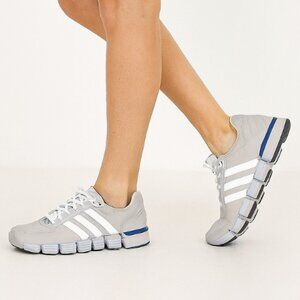 Adidas Women's Gray Climacool Lace-up Athletic Sneaker Shoes Size 10